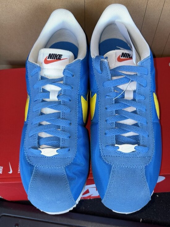 NEW Nike Cortez TXT Light Photo Blue Lightning Yellow HF0263-402 Men Size 10.5 main image 5